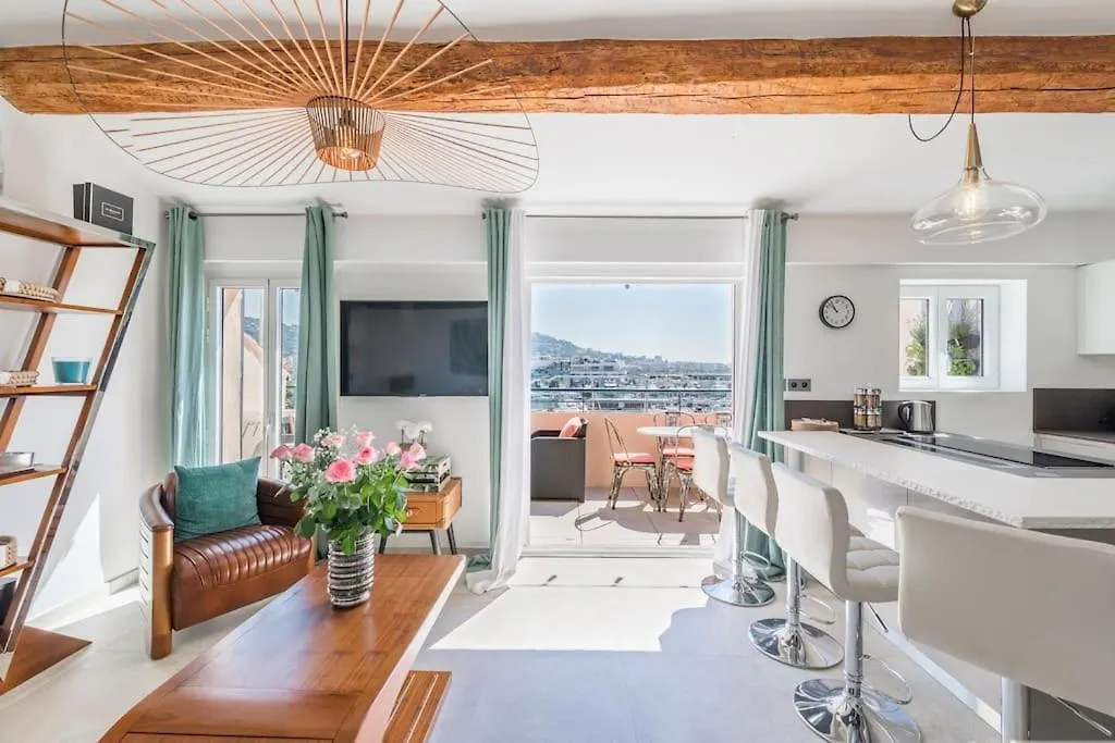 Apartamento Facing D Port Of Cannes Duplex With A View